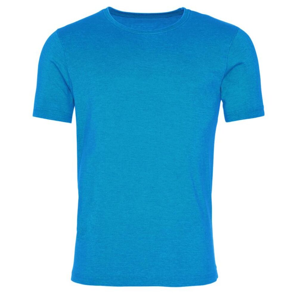 AWDis Mens Washed T Shirt / Washed Saphire Blue